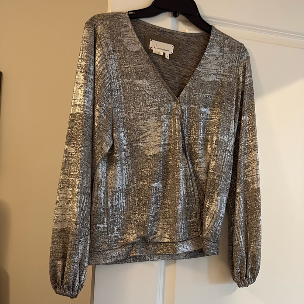 Sparkly Anthropologie top